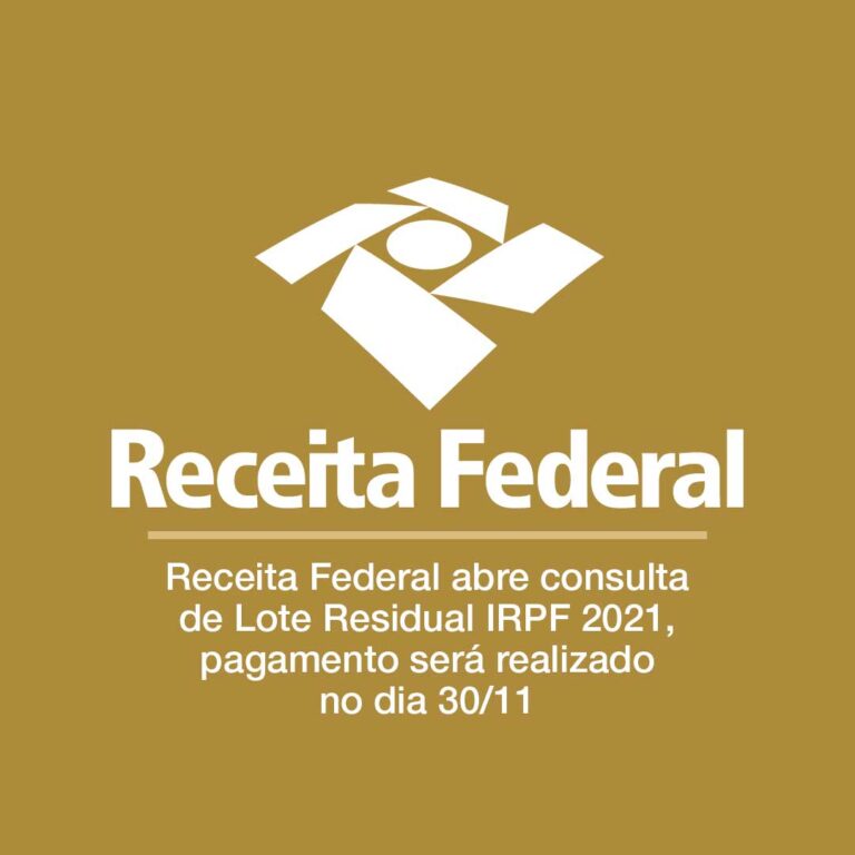 JL Consultoria Contabil - Receita Federal abre consulta de Lote Residual IRPF 2021, pagamento será realizado no dia 30/11