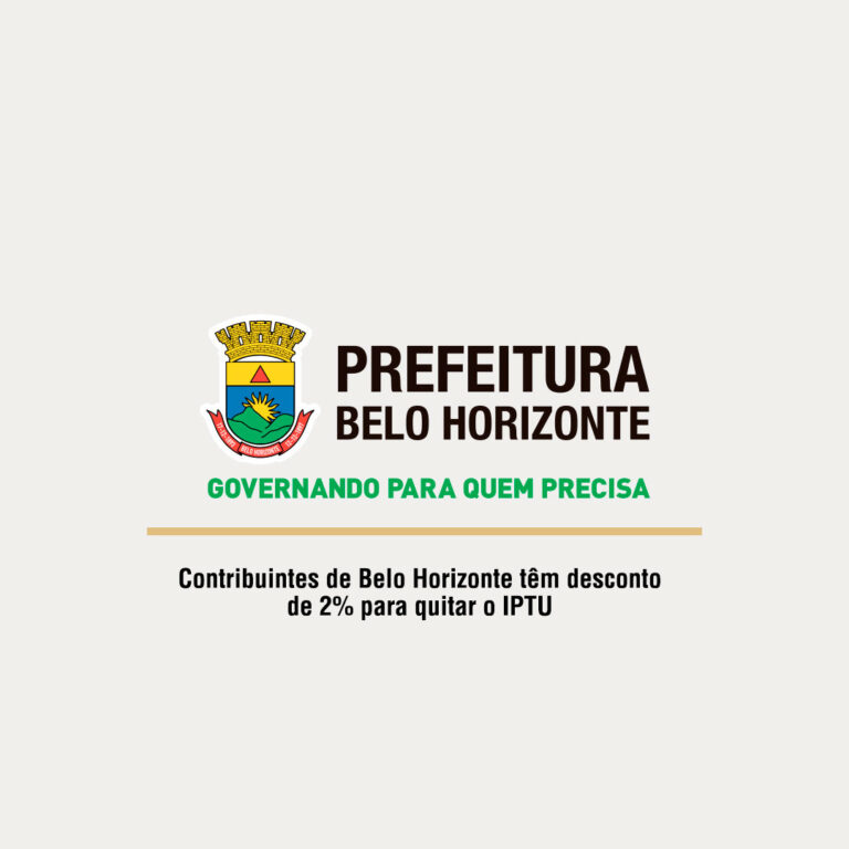 JL Consultoria Contábil - Contribuintes de Belo Horizonte têm desconto de 2% para quitar o IPTU